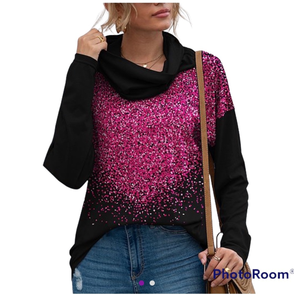 Sakurafina pink and black shirt